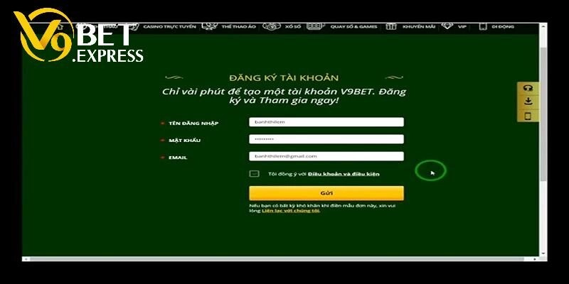 Hướng dẫn tham gia nhà cái V9bet cho người mới